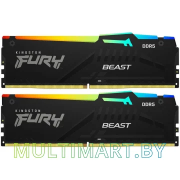 Оперативная память Kingston FURY Beast RGB 2x32GB DDR5 PC5-48000 (KF560C30BBAK2-64)